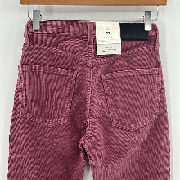 Citizens of Humanity Isola Cropped Boot Corduroys - Dusty Pink - 23 - NWT - Picture 7 of 8